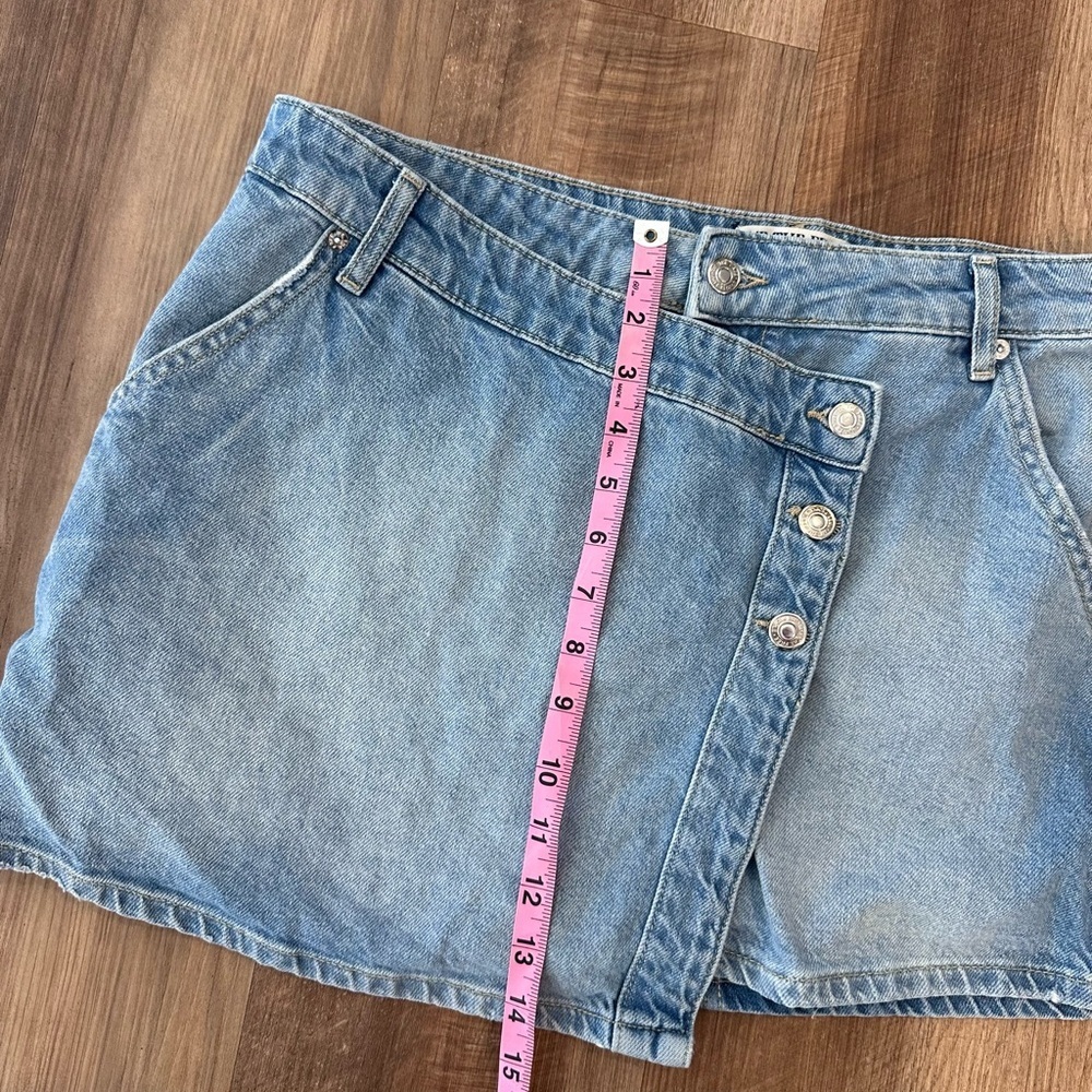 Free People Women’s Wynne Denim Skirt Light Indigo Blue Size 32 US 12/14 - Picture 11 of 11